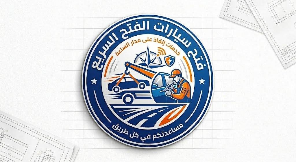 شعار فتح سيارات الفتح السريع لإنقاذ السيارات