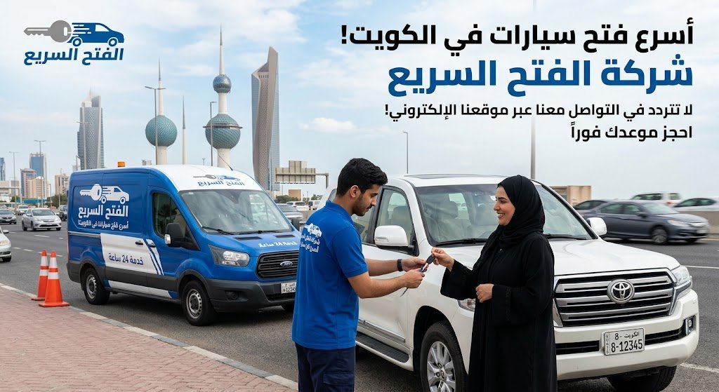 أسرع فتح سيارات الكويت | إنقاذ سيارات مقفلة فوراً