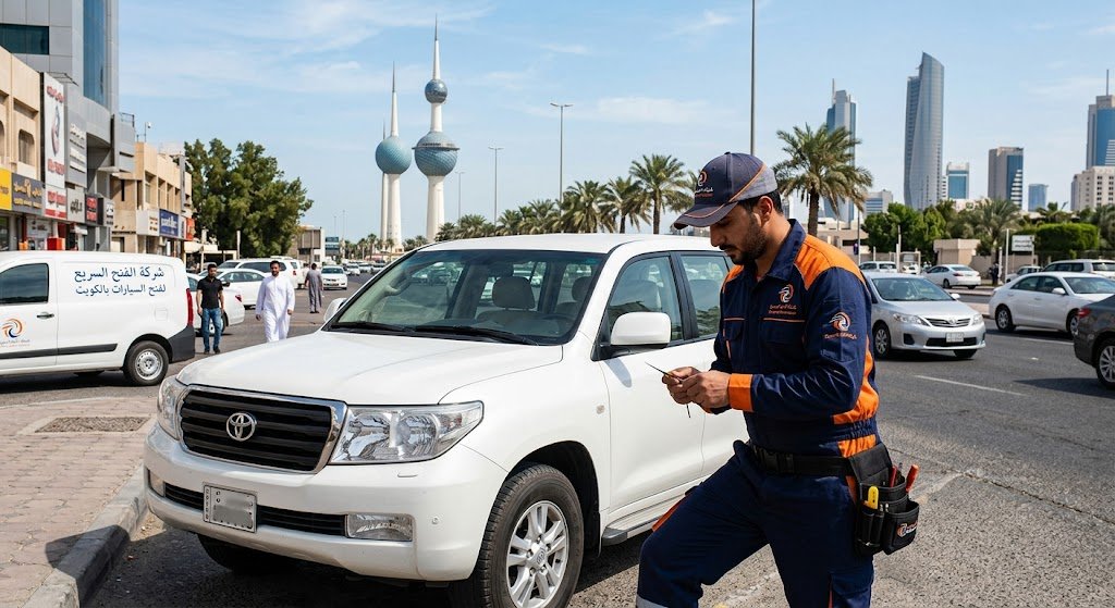 رقم فني فتح سيارات الكويت