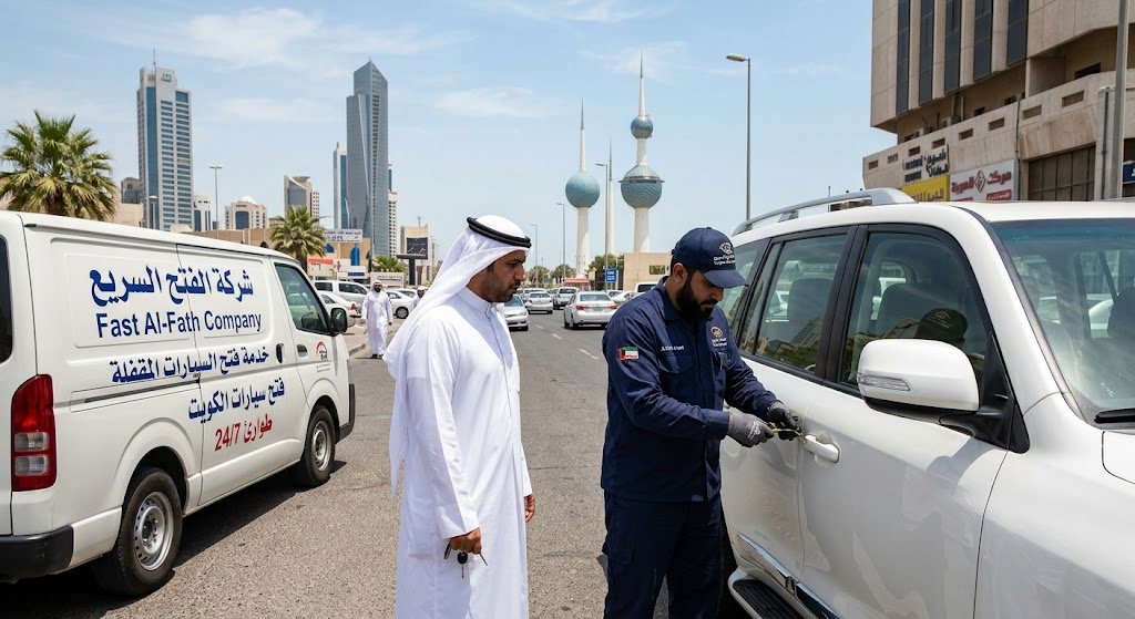 فتح سيارات القادسية الكويت