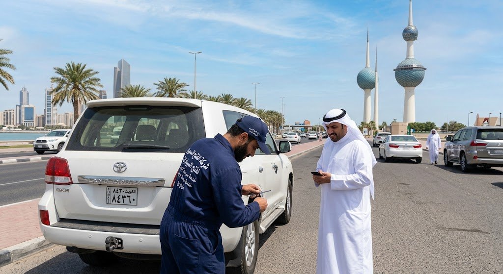 فتح سيارات الكويت