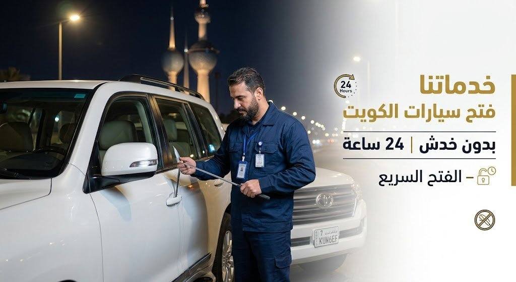 خدماتنا فتح سيارات الكويت الفتح السريع بدون خدش 24 ساعة