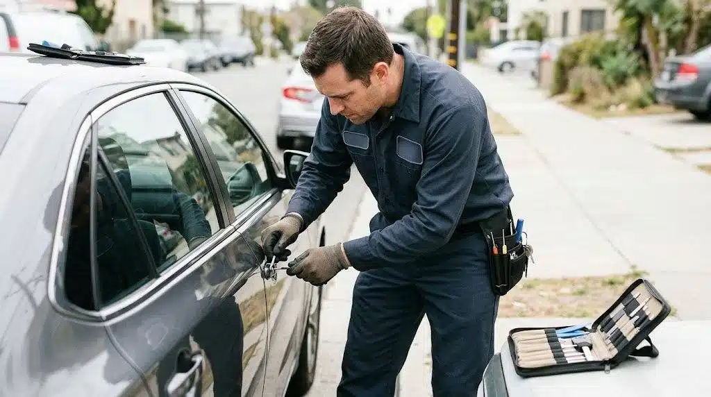 فتح سيارات بدون خدش الكويت — عدة محمية للحفاظ على طلاء السيارة